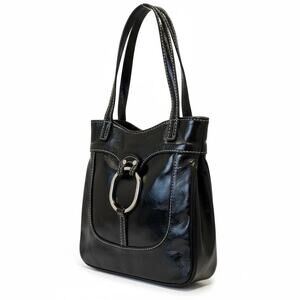 Vintage Y2K GUESS Mini Purse Bag 90 Bratz Black Silver Hardware Retro Grunge